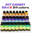 Ensemble de 24 colorants Concentrés Candy en 69ml ou 250ml