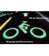 Peinture phosphorescente pour les routes et pistes cyclables