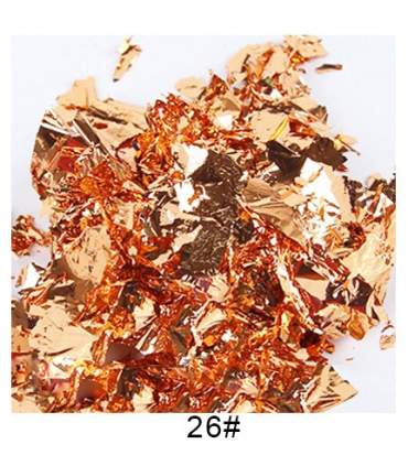 Feuilles métallisées en flocon – 10 couleurs x 5 grammes