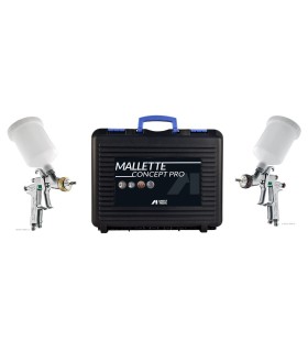 MALETTE 2 PISTOLETS IWATA - LS400 Entech + WS400 EvoClear