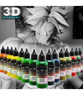 Peinture acrylique impression 3D – 47 couleurs aérographe Stardust WPU