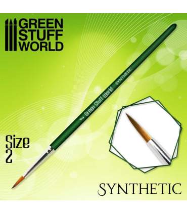 Pinceau synthétique pour peinture modélisme et impression 3D gamme GREEN SERIES
