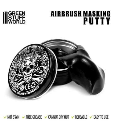 Gomme de mastic pour masquage des figurine peinte à l'aérographe