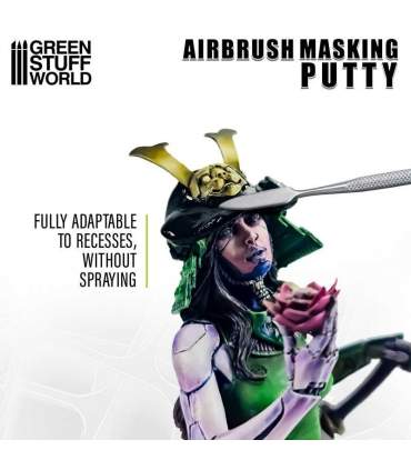 Gomme de mastic pour masquage des figurine peinte à l'aérographe