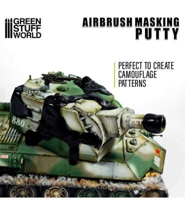 Gomme de mastic pour masquage des figurine peinte à l'aérographe