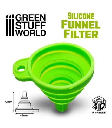 Entonnoir en silicone réutilisable pour imprimante 3D