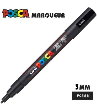 Marqueur peinture POSCA – feutre pointe fine 1,2mm en 4 couleurs