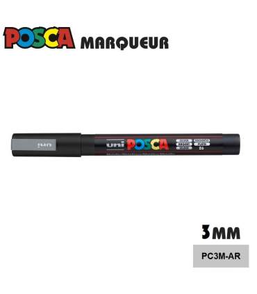 POSCA marqueur pointe fine PC3M – 4 couleurs pour la peinture casque moto