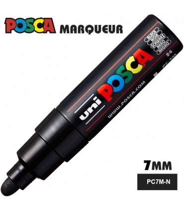 Marqueur peinture POSCA – feutre pointe large 5mm en 4 couleurs