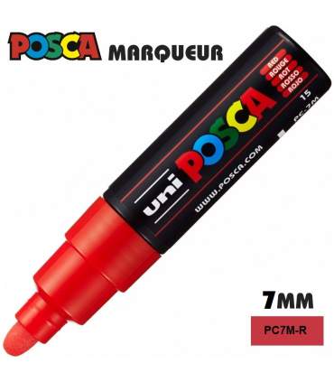 Marqueur peinture POSCA – feutre pointe large 5mm en 4 couleurs