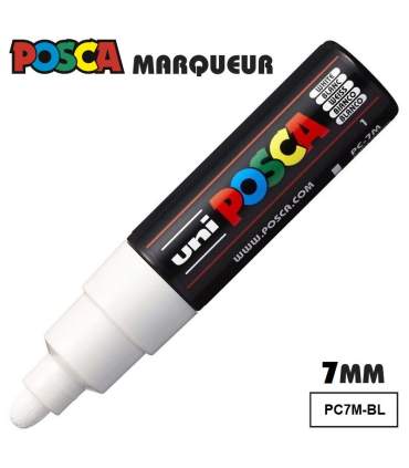 POSCA marqueur pointe large PC7M – 4 couleurs pour la peinture carrosserie
