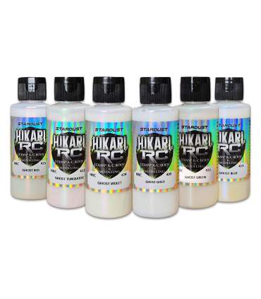 Peintures HIKARI RC série Ghost – 6 couleurs nacrées transparentes pour radiomodélisme RC