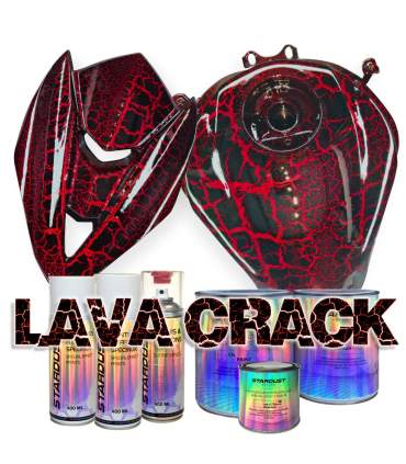 Kit lava crack moto complet – peinture moto Effet craquelure avec coloration Au choix