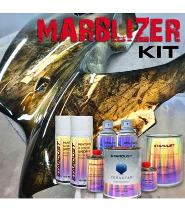 kit de peinture marbrée nacrée pour moto