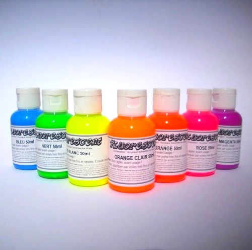 peinture fluorescente