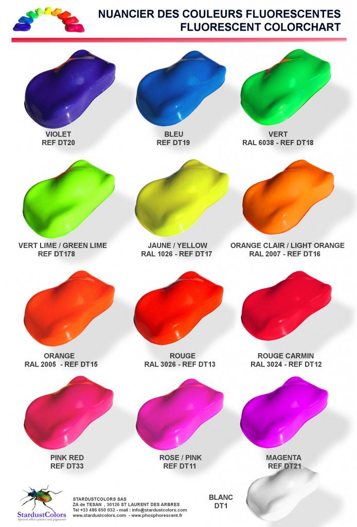 FLUORESCENT COLORCHART 2014