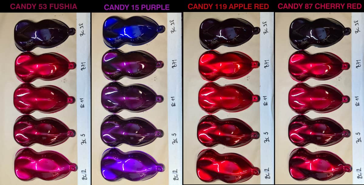 Candy 53 -15 - 87 -119 différents fonds