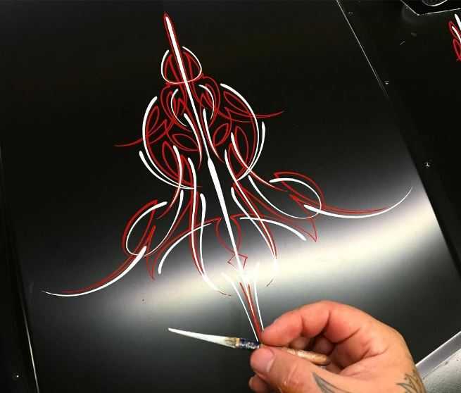 Peinture de pinstriping